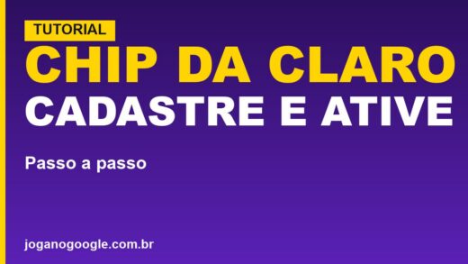 Como cadastrar e ativar o chip da Claro (passo a passo)