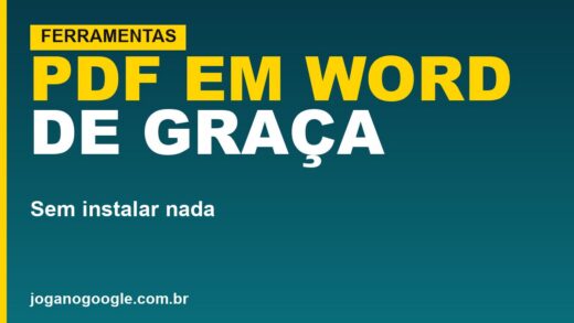 Como converter PDF em Word grátis