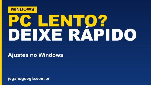 Como deixar o PC mais rápido quando o Windows está lento