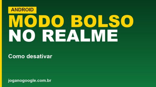 Como desativar o modo bolso no realme