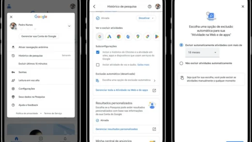 Como limpar o histórico de pesquisa do Google