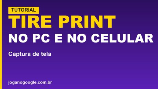 Como tirar print (captura de tela) no PC e no celular