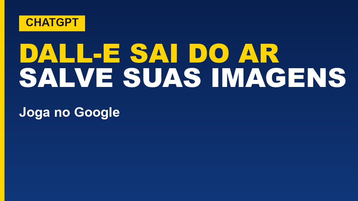 OpenAI vai desativar o DALL-E do ChatGPT; veja como salvar imagens