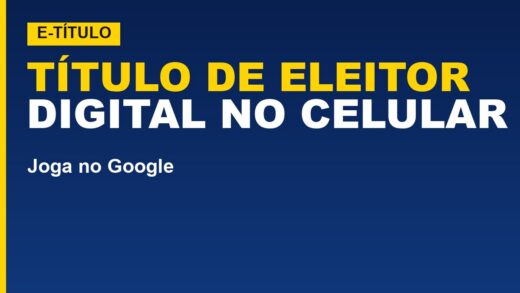 e-Título: como tirar o título de eleitor digital no celular