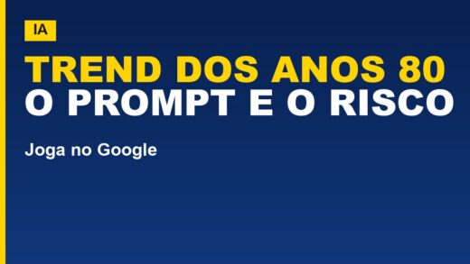 Trend dos anos 80: o prompt e o que a IA faz com sua foto