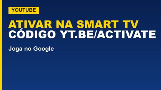 Como ativar o YouTube na Smart TV com o código yt.be/activate